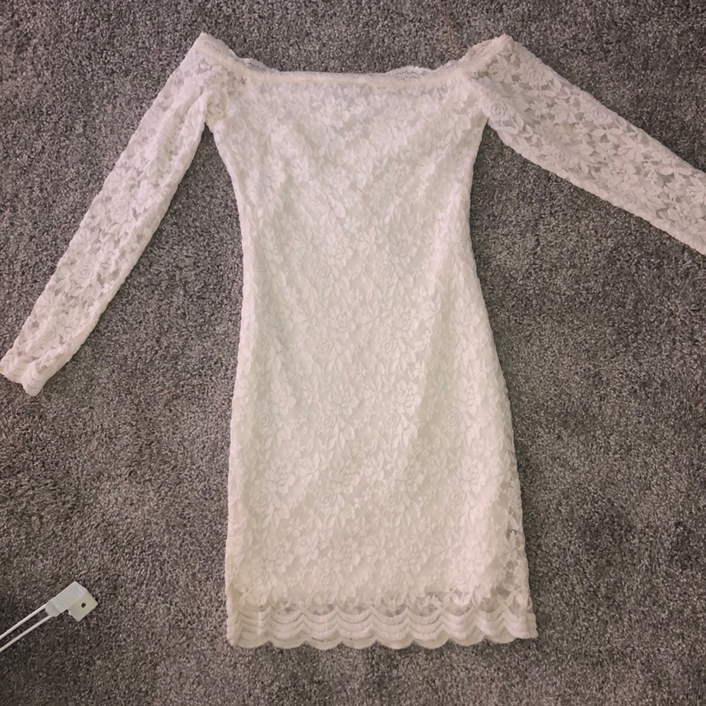 Ivory lace dress